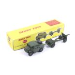 A Dinky diecast 25 Pounder Field Gun set. No.