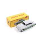A Dinky diecast Vauxhall Cresta Saloon. No. 164, with two tone grey and green body, in original box.