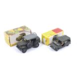 Two French Dinky diecast Military cars. Comprising one Sinpar 4x4 Gendermarie Militaire no.