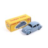 A Dinky Diecast Volkswagen (Beetle). No. 181, with blue body and wheels, in original box.