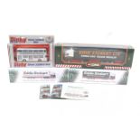 Four diecast Eddie Stobart boxed vehicles.