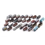 Thirty OO gauge goods wagons. Including bulkers, tankers and box cars etc, all unboxed.