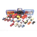 A mixed collection of diecast cars.