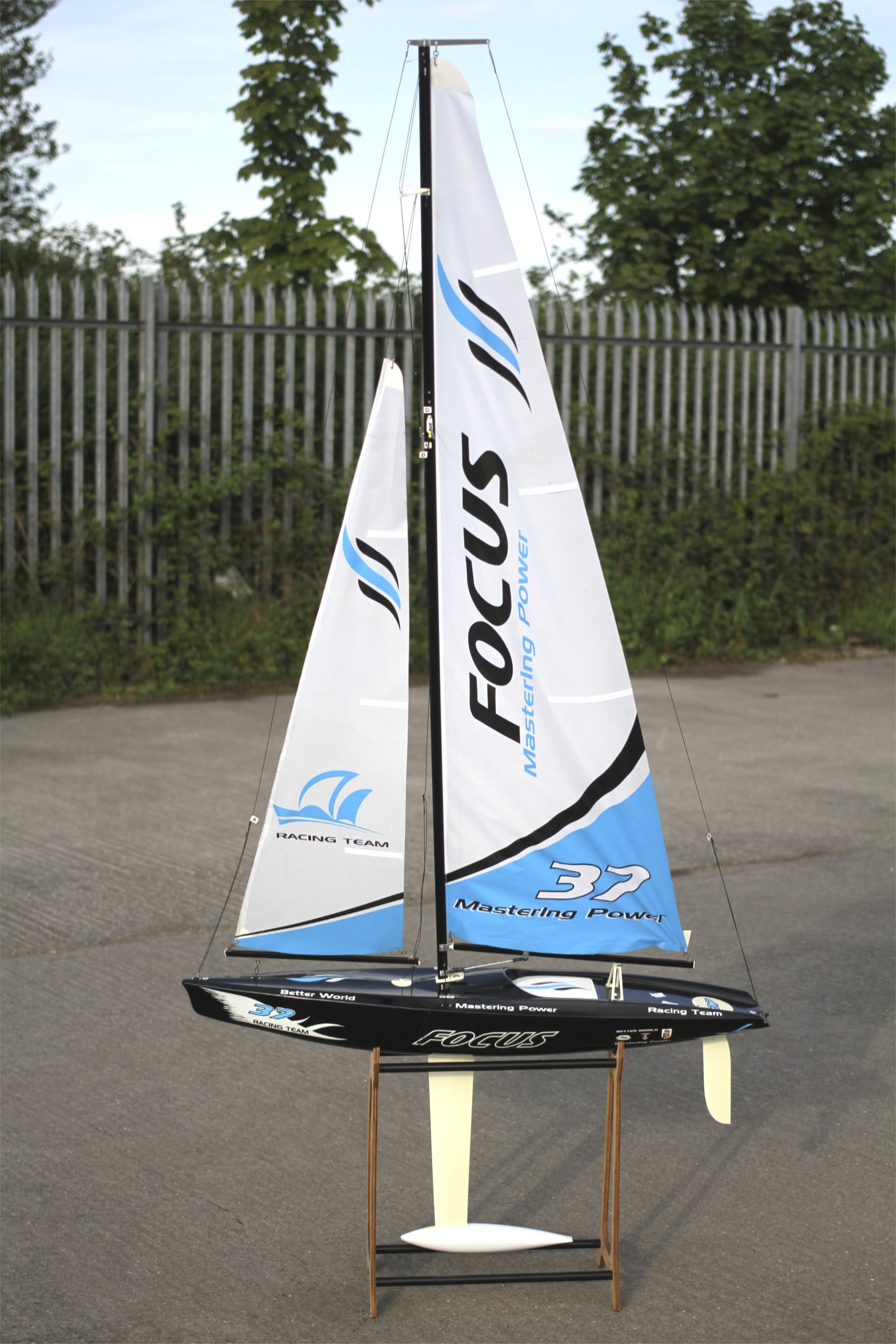 A Focus Racing Team pond yacht. No.