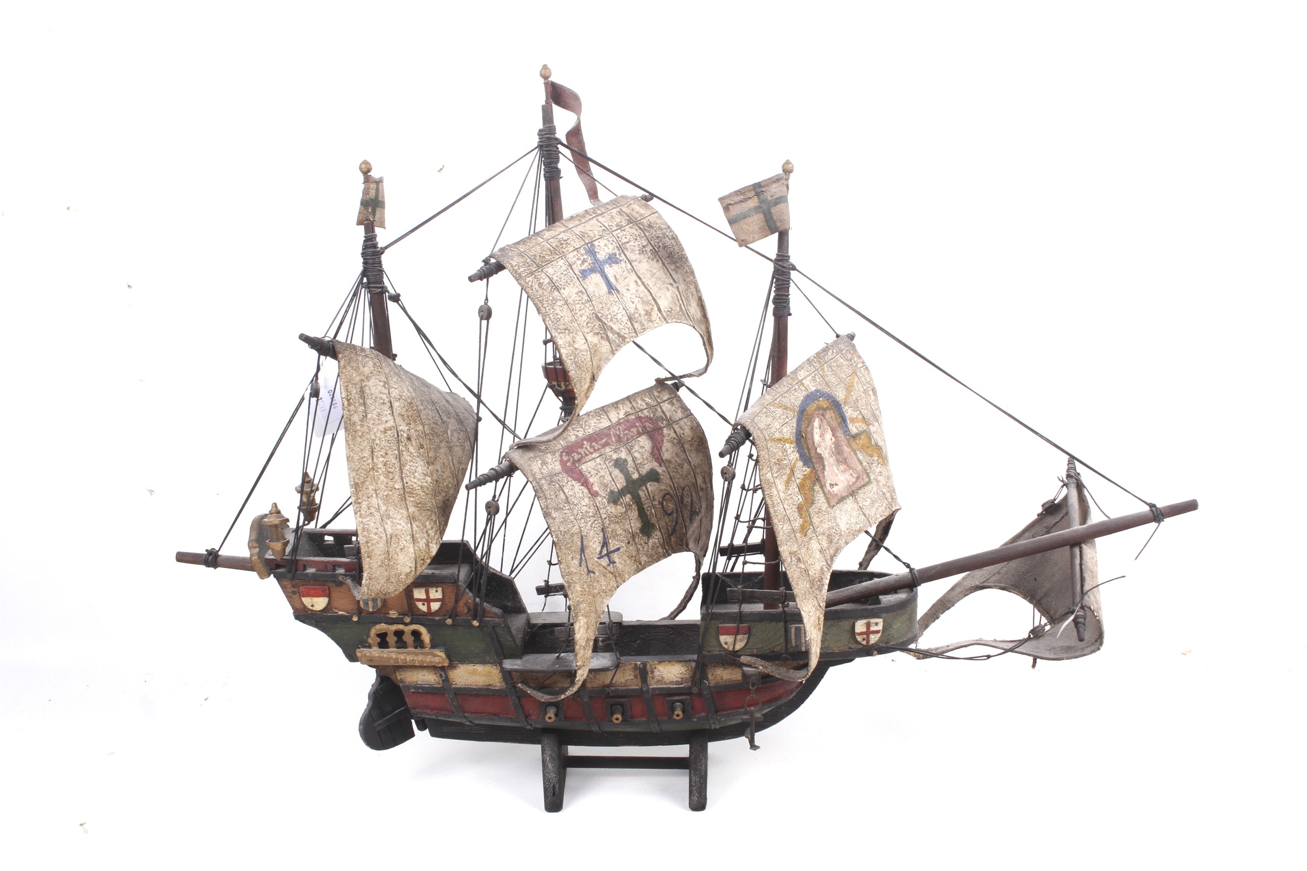 An early 20th century model of the Santa Maria.