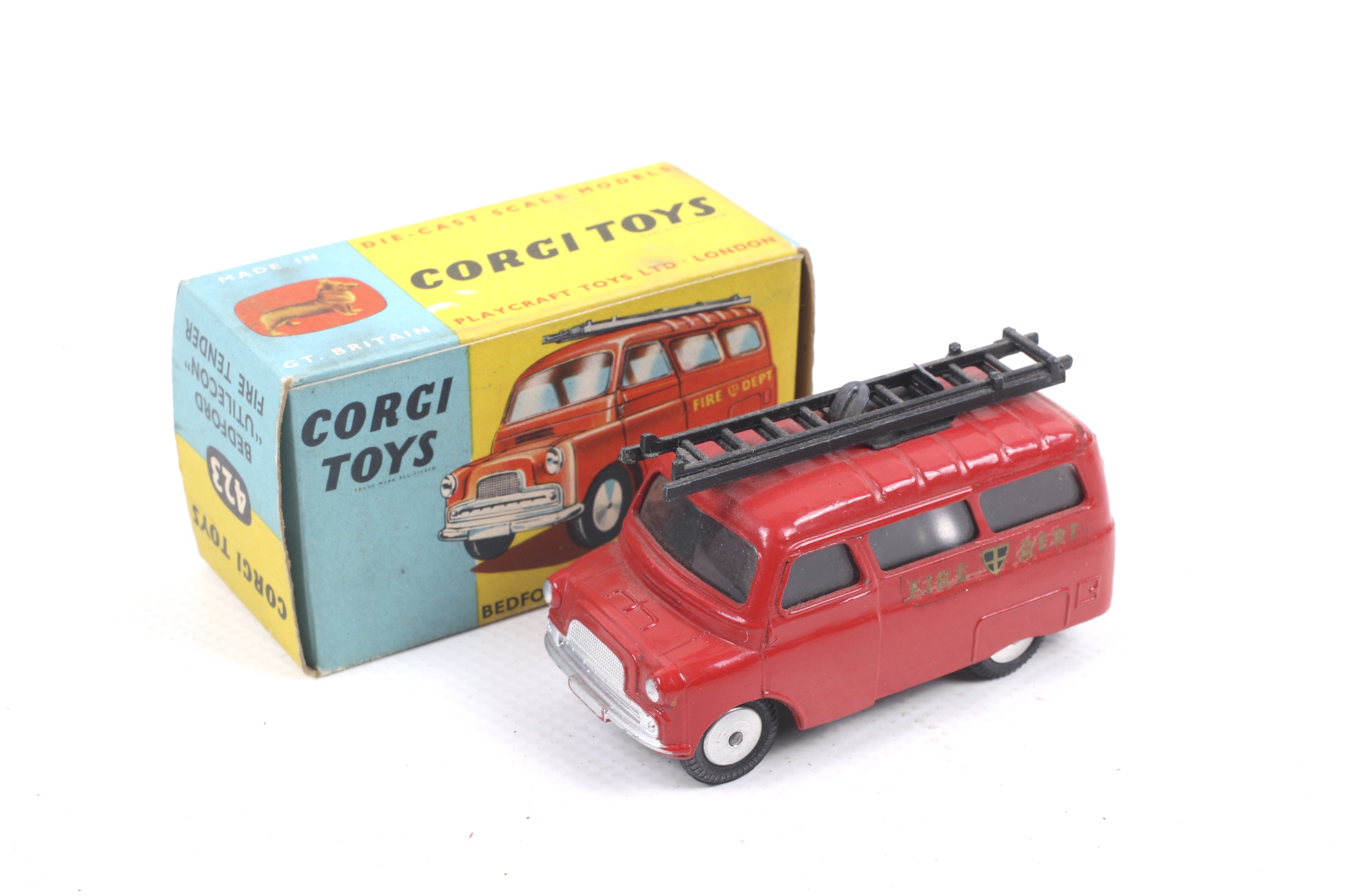 A Corgi diecast Bedford 'Utilecon' Fire Tender. No.