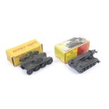 Two French Dinky diecast military vehicles. Comprising one Canon de 155 automoteur no.