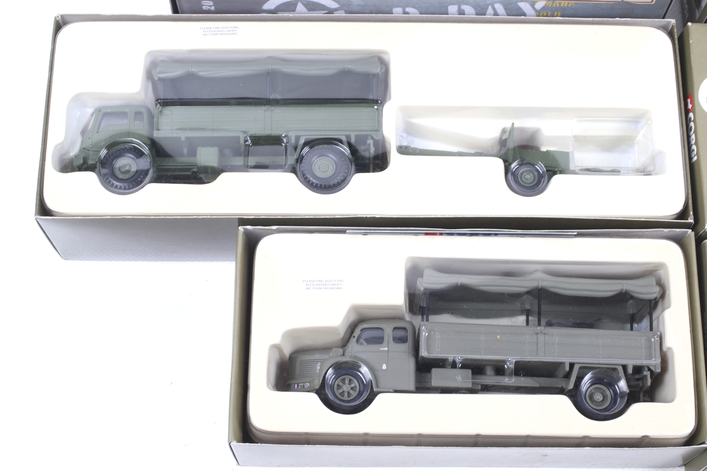 Four Corgi diecast military vehicles. Comprising one Berliet GLR8 no. 73801, one Panther tank no. - Image 2 of 3