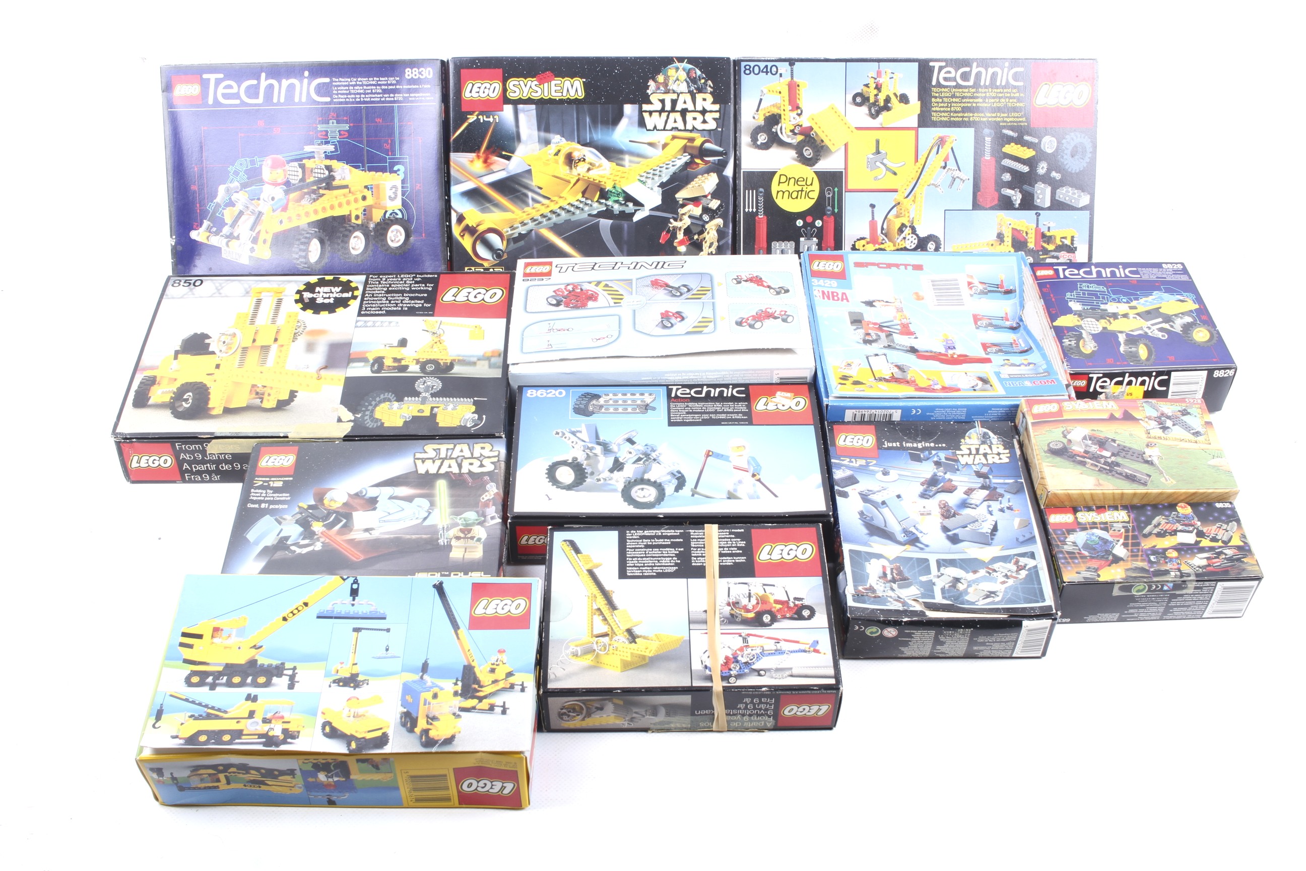 An assorted collection of Lego sets.