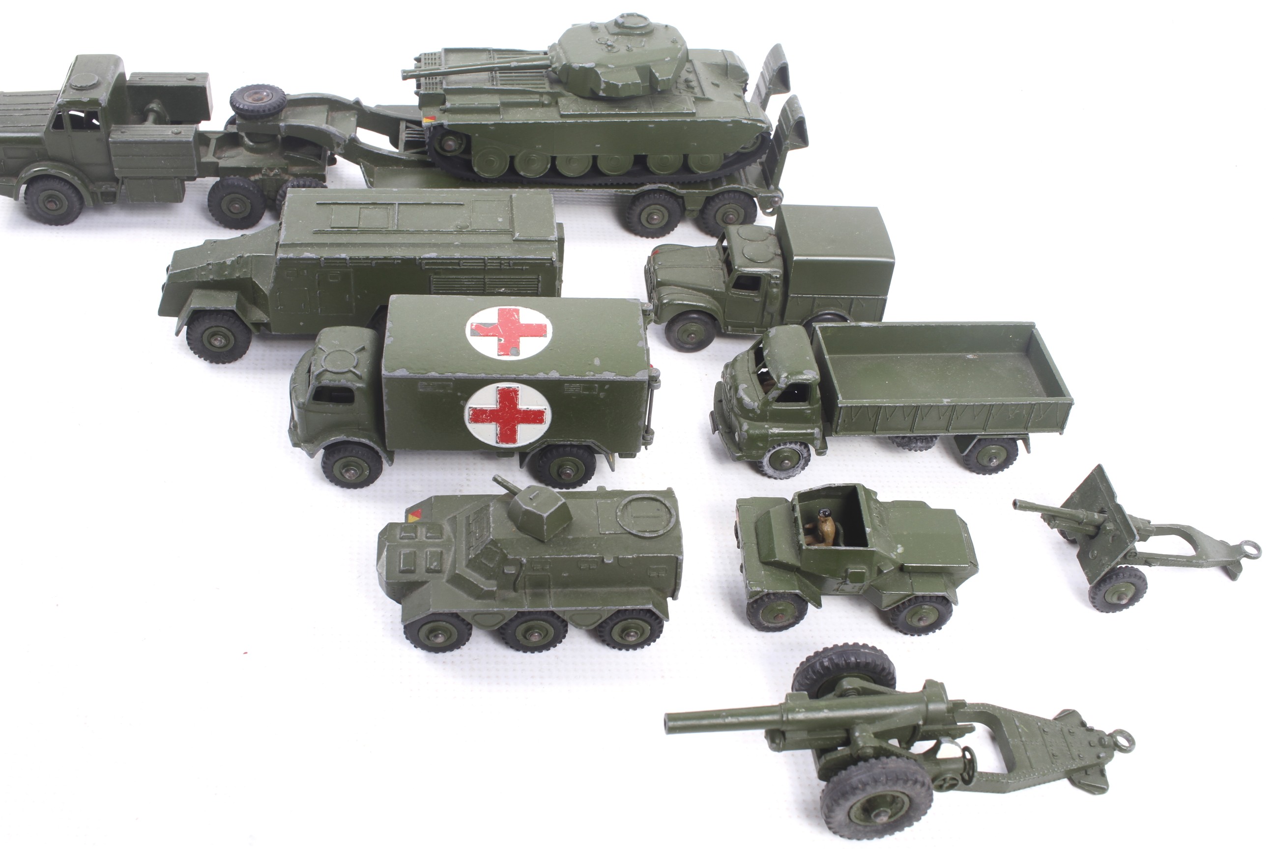 Ten unboxed Dinky diecast military vehicles. - Image 2 of 2