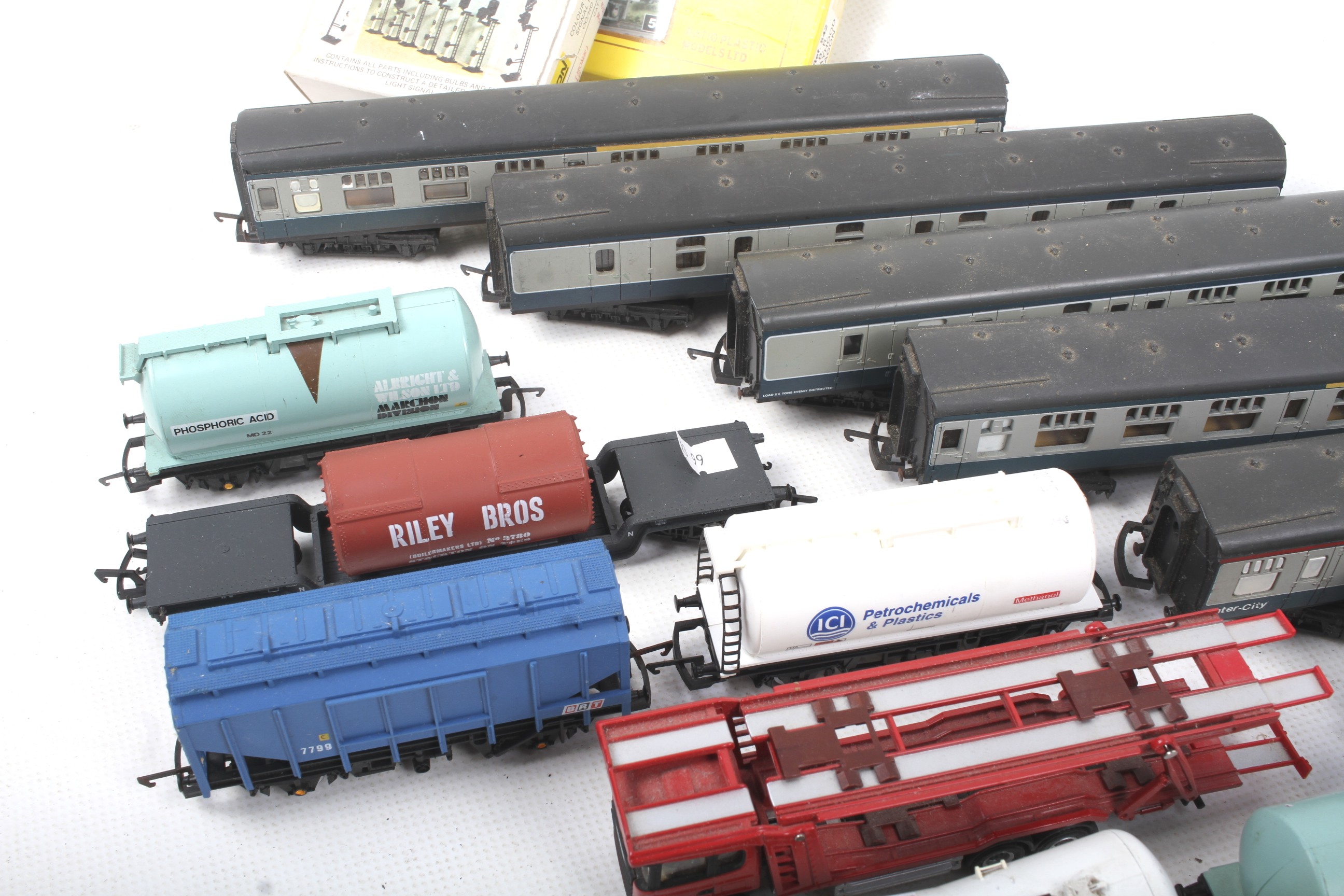 A mixed OO gauge collection of unboxed coaches and wagons. Good range of coaches qty 15. - Image 2 of 3