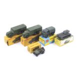 Five Dinky diecast military vehicles. Comprising two Armoured Command Vehicles no.