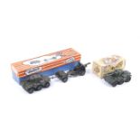 Two Crescent Toys diecast military vehicles. Comprising a Saladin armoured car no.