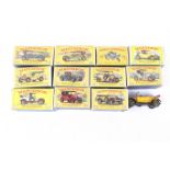 A collection of diecast Matchbox Models of Yesteryear.