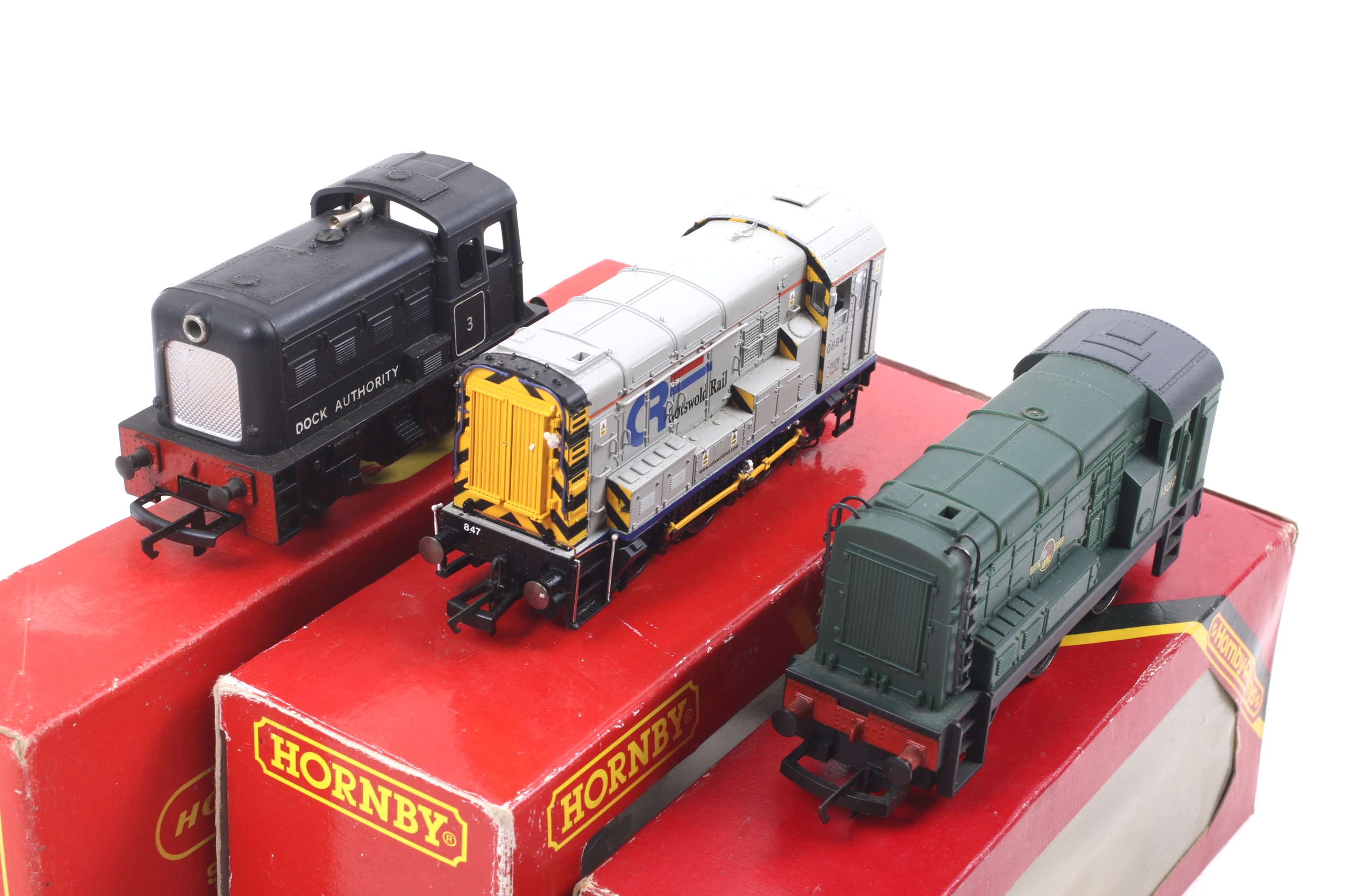 Three Hornby OO gauge diesel shunting engines. Comprising one BR class 08 no. - Image 2 of 2