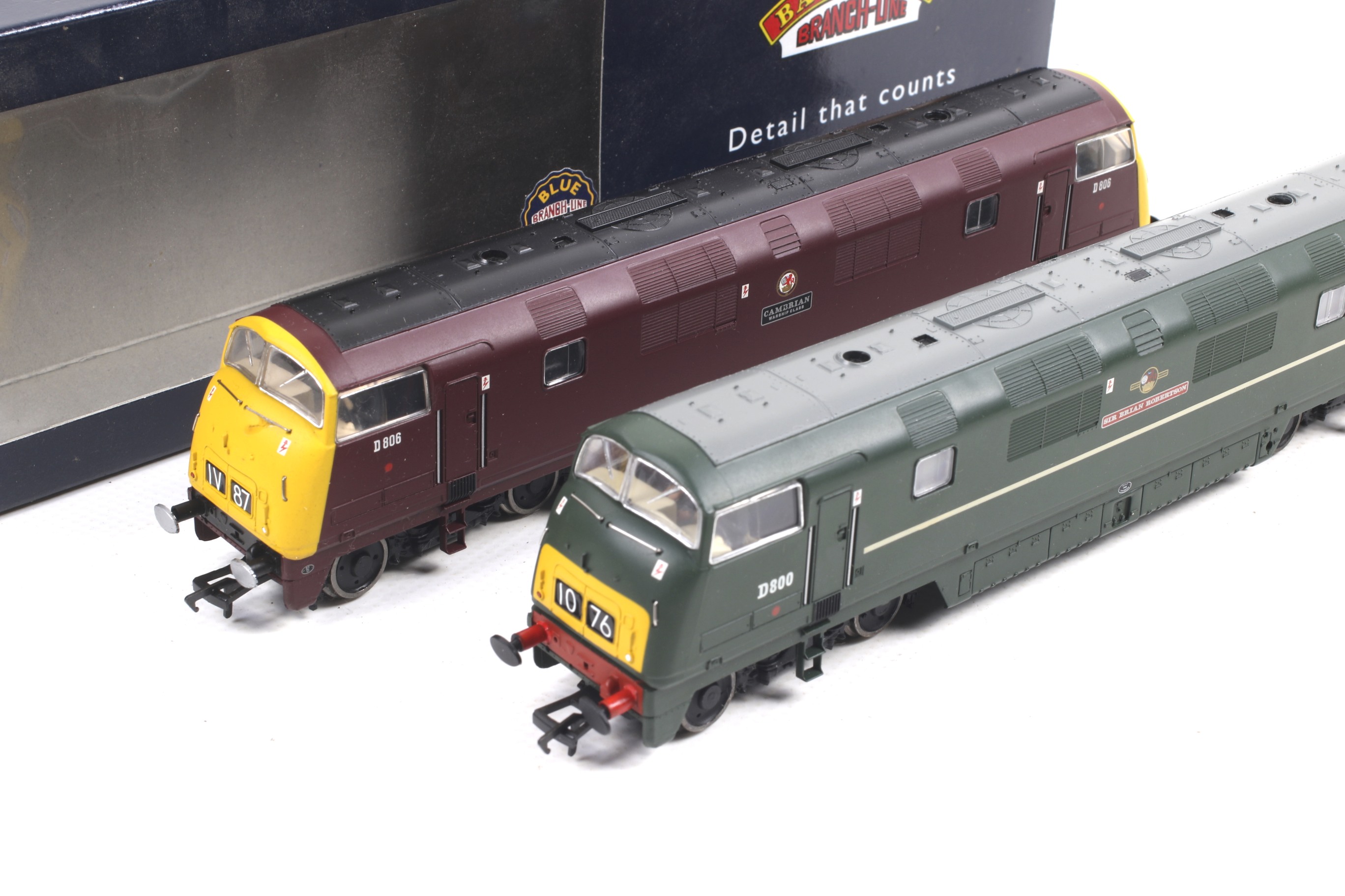 Two Bachmann Class 42 OO gauge diesel locomotives. Both BR Warship engines nos. - Image 2 of 2