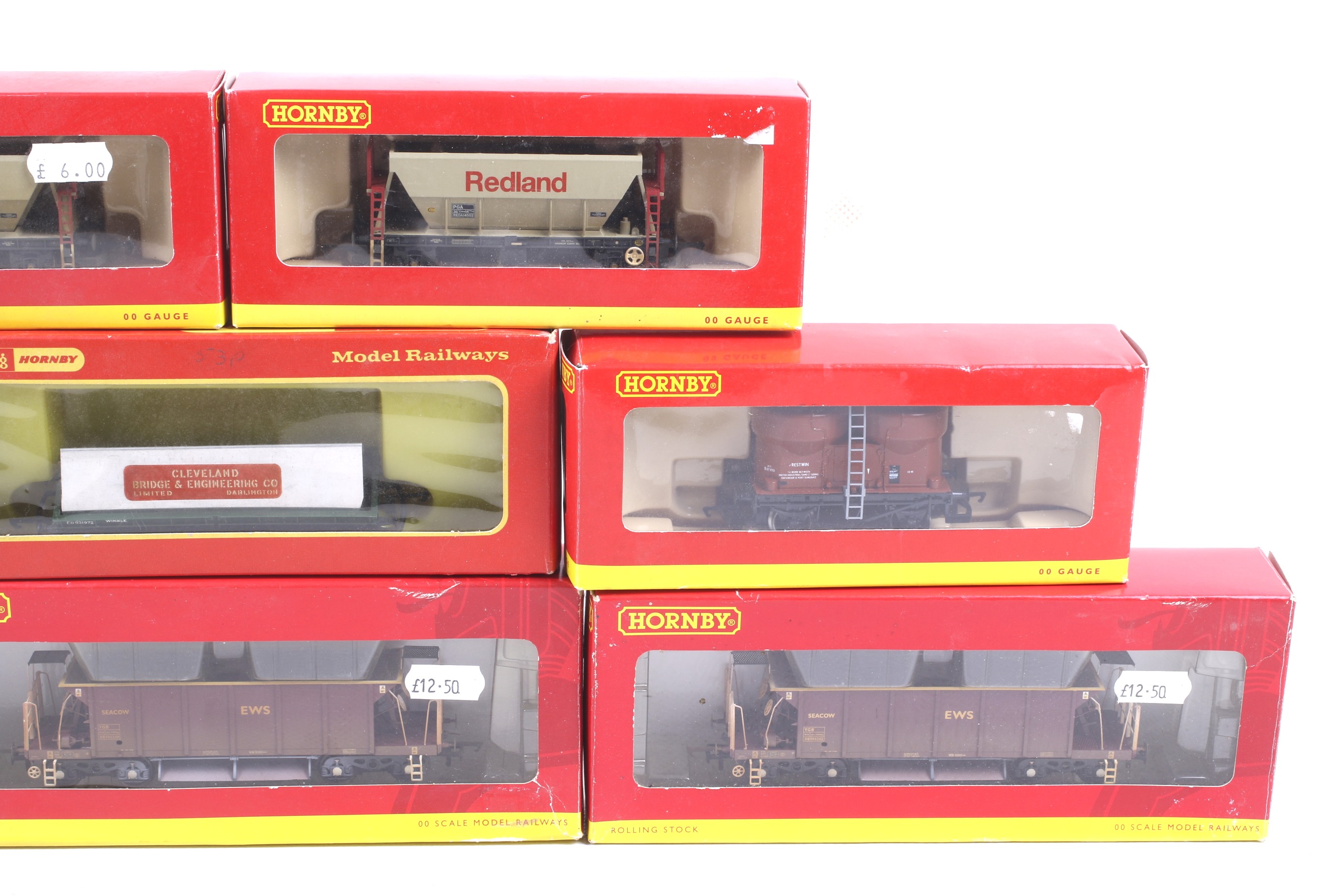 Eight Hornby OO gauge goods wagons. Featuring mainly bulkers etc, all in original boxes. - Image 3 of 3