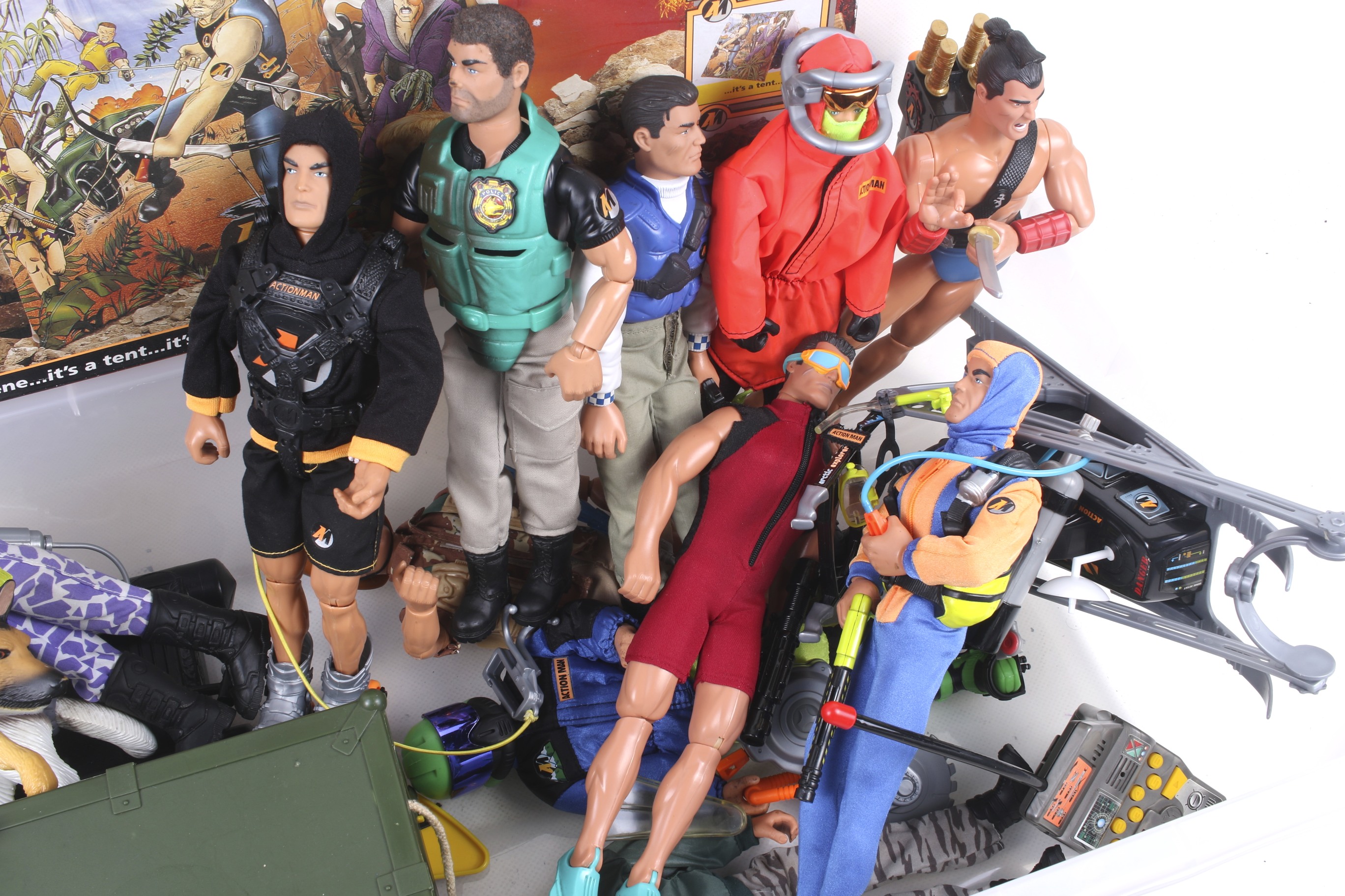 A collection of Action Man figures and accessories. - Image 2 of 3