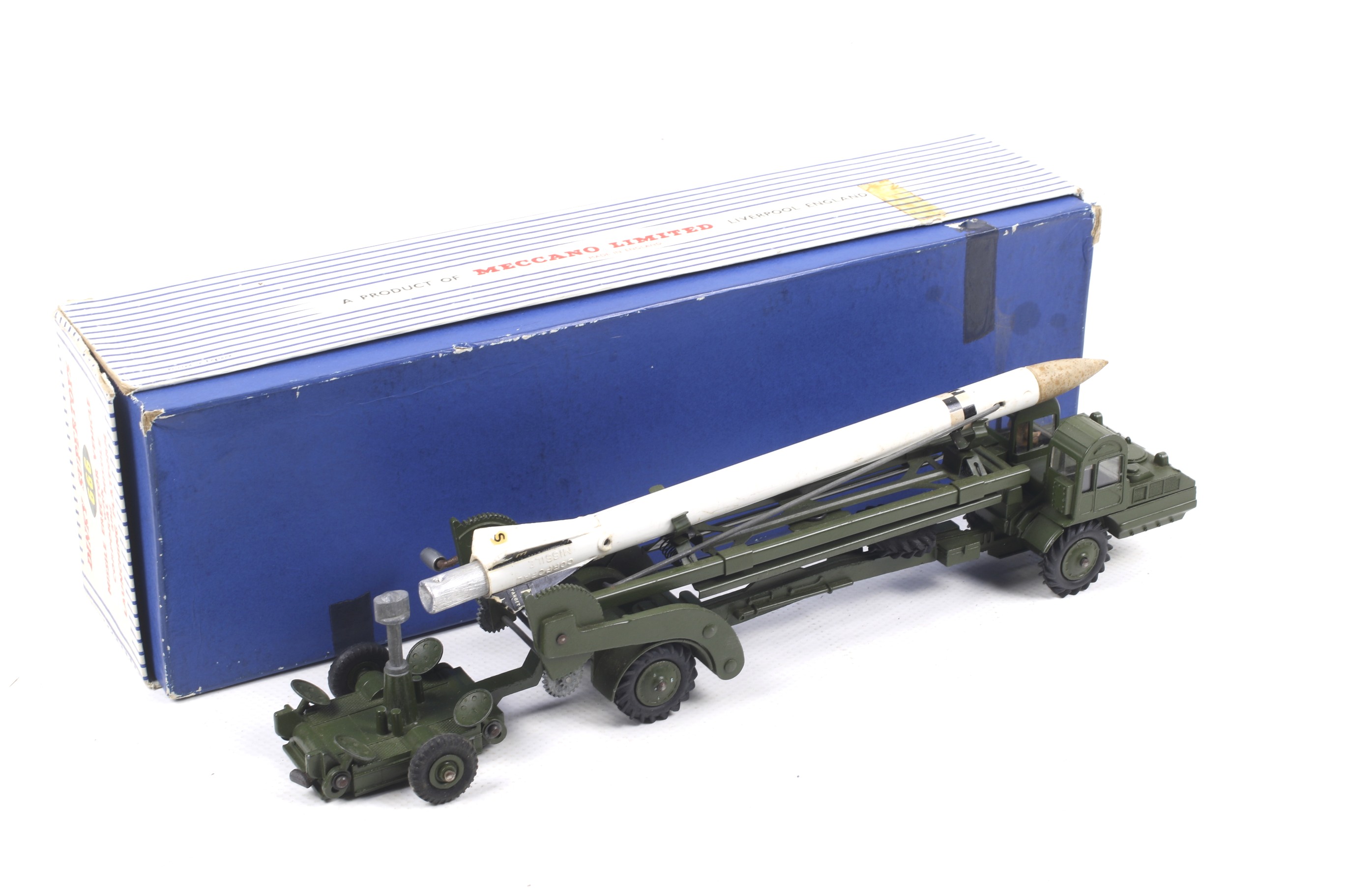 A Dinky diecast missile erector vehicle with missile and platform. No. - Image 2 of 2