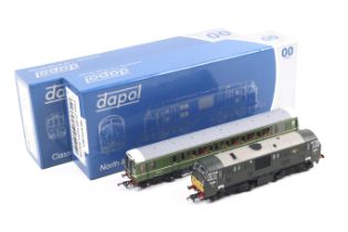 Two Dapol OO gauge diesel locomotives. Comprising one BR class 22 no.