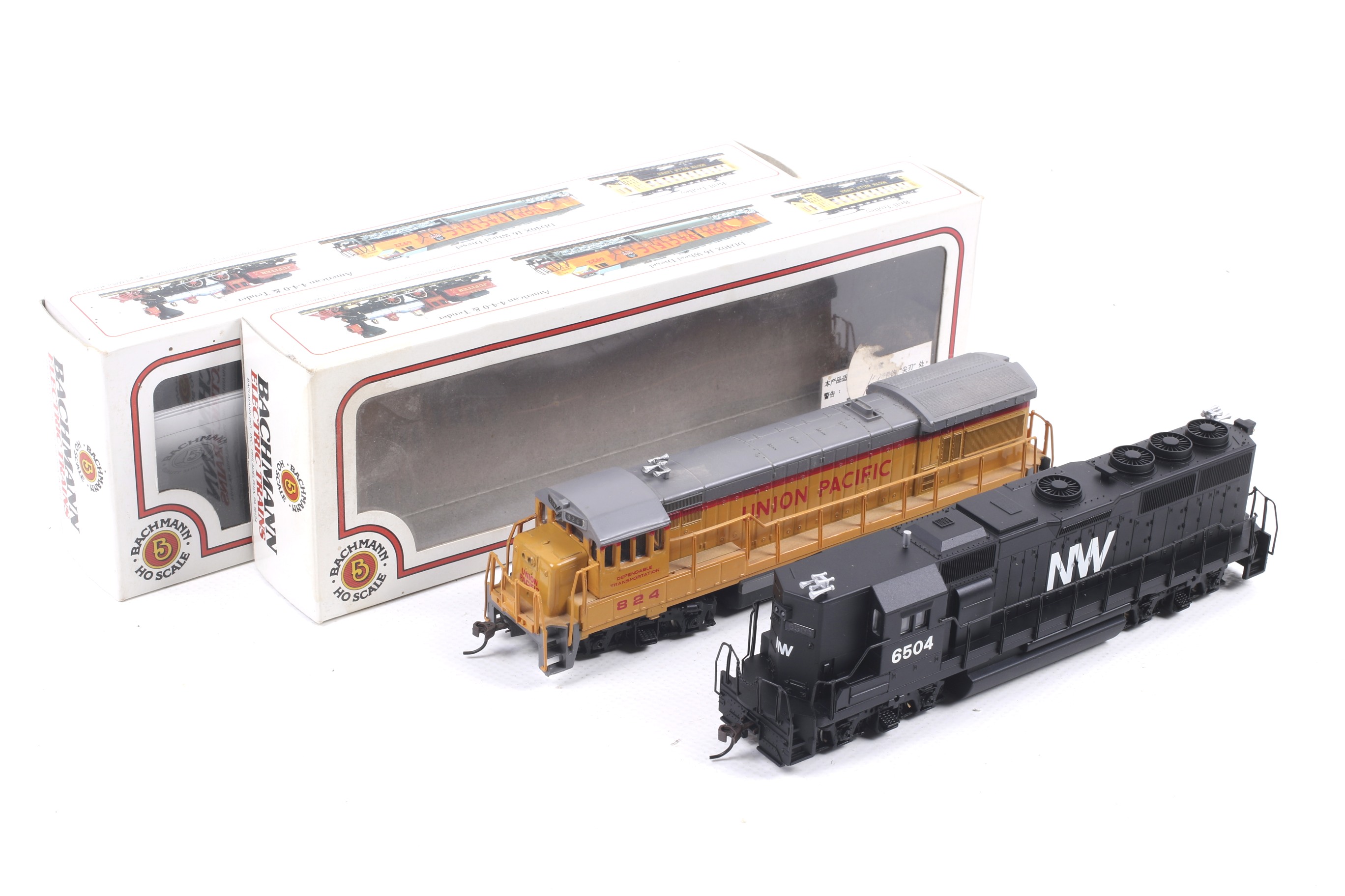 Two Bachmann OO gauge diesel locomotives. Comprising one GP50 Norfolk and Western no.