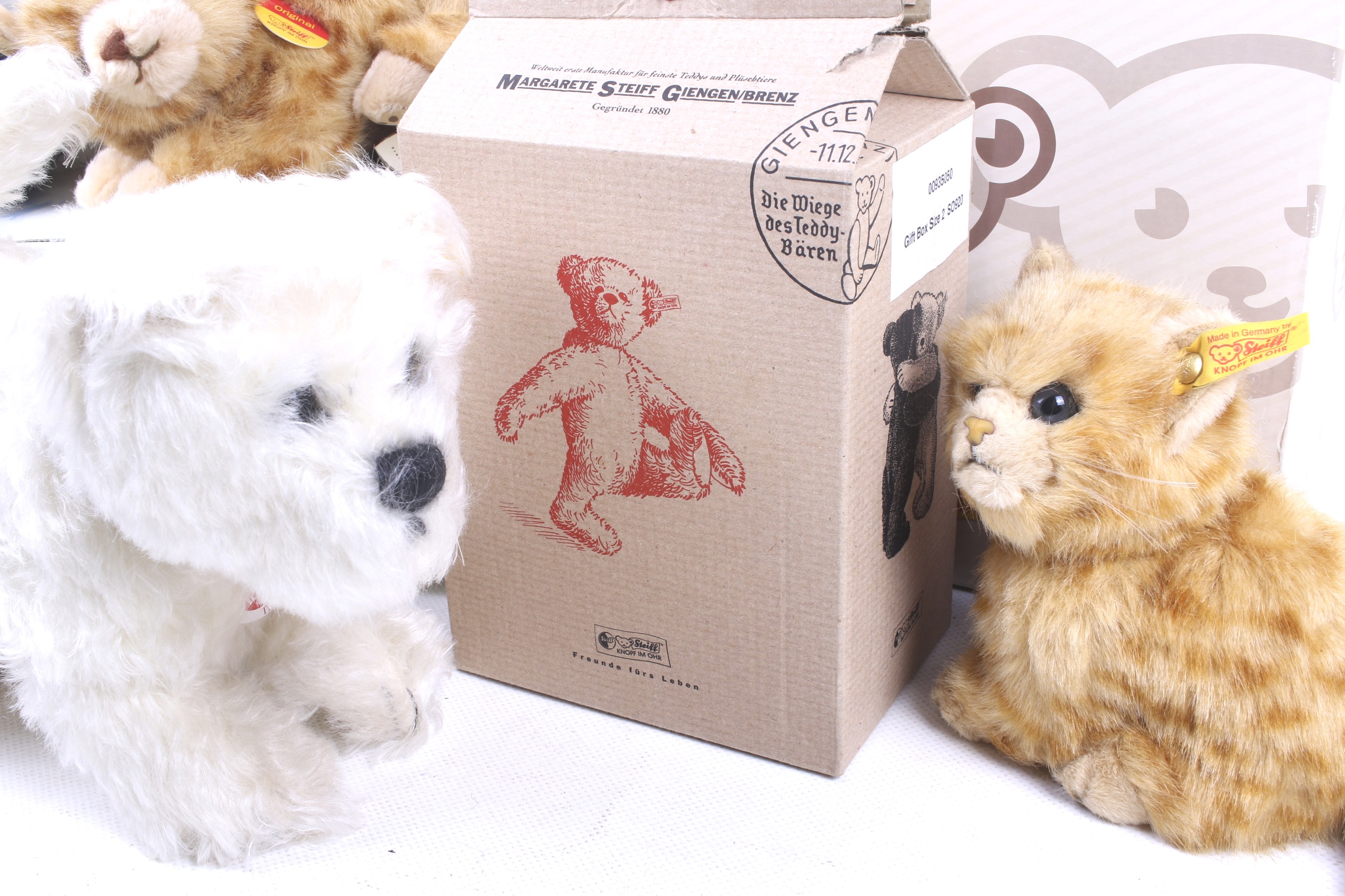 A collection of four Steiff animal teddy bears. - Image 2 of 3