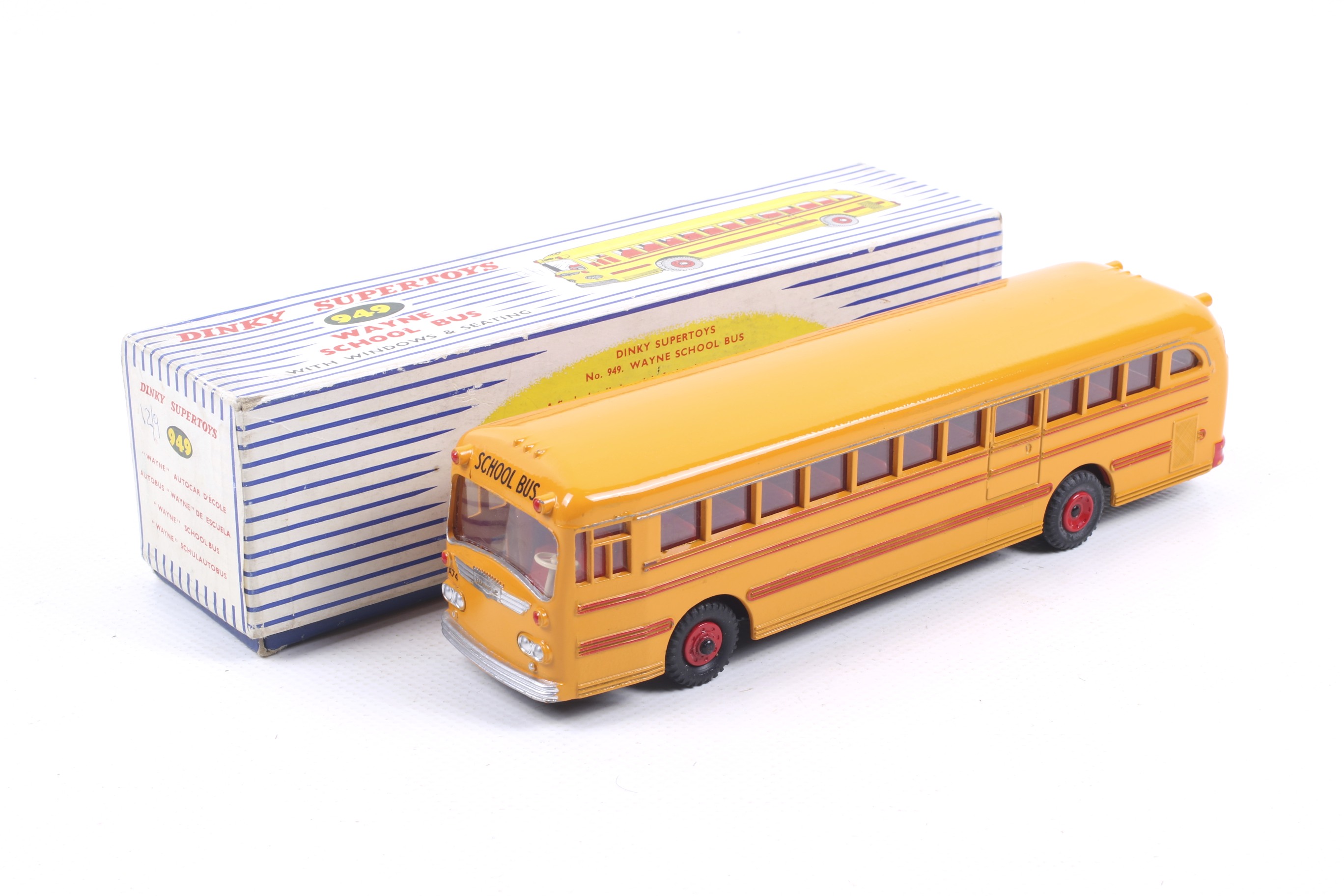 A Dinky diecast Wayne School Bus. No.