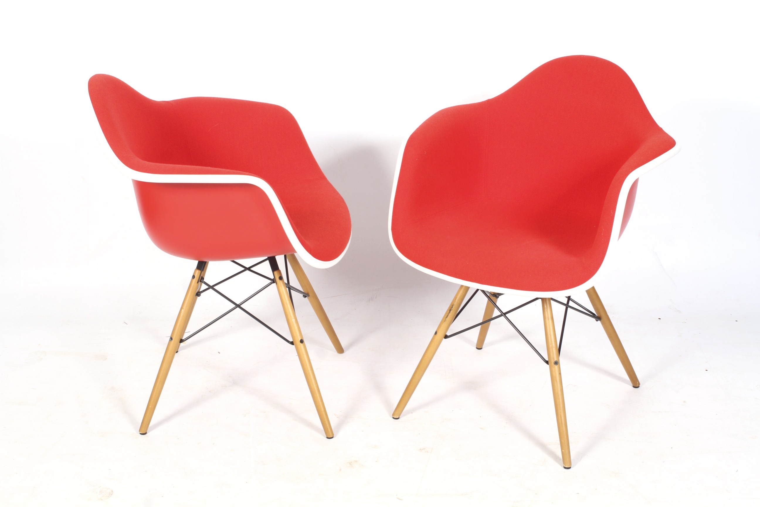 A set of three Charles and Ray Eames for Vitra armchairs. - Image 2 of 2