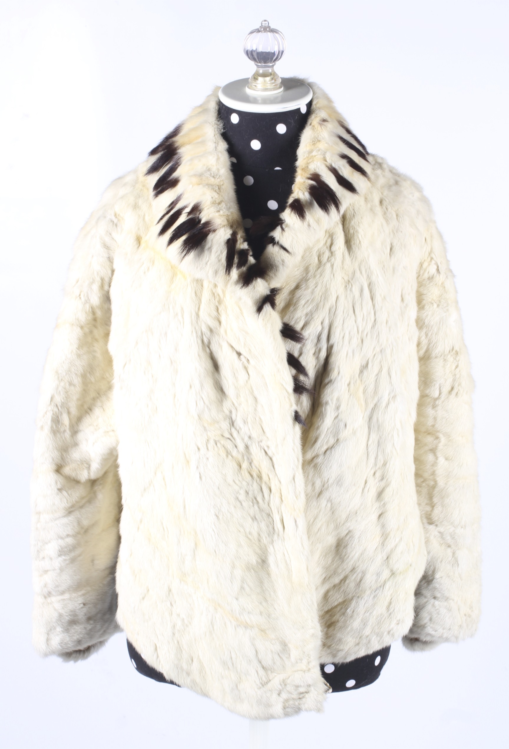 A vintage ermine fur jacket.