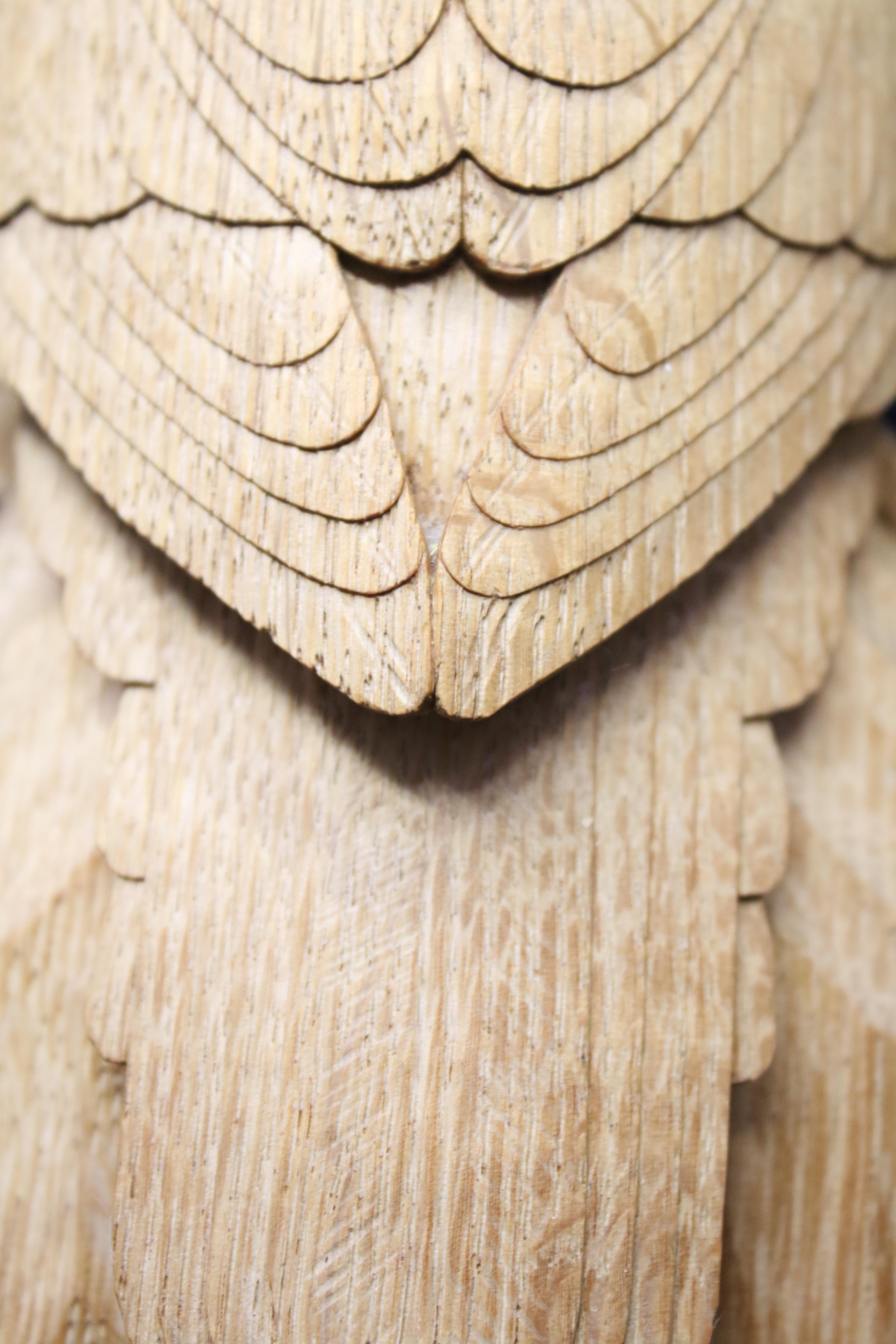 Workshop of Robert 'Mouseman' Thompson of Kilburn oak owl. - Image 14 of 30