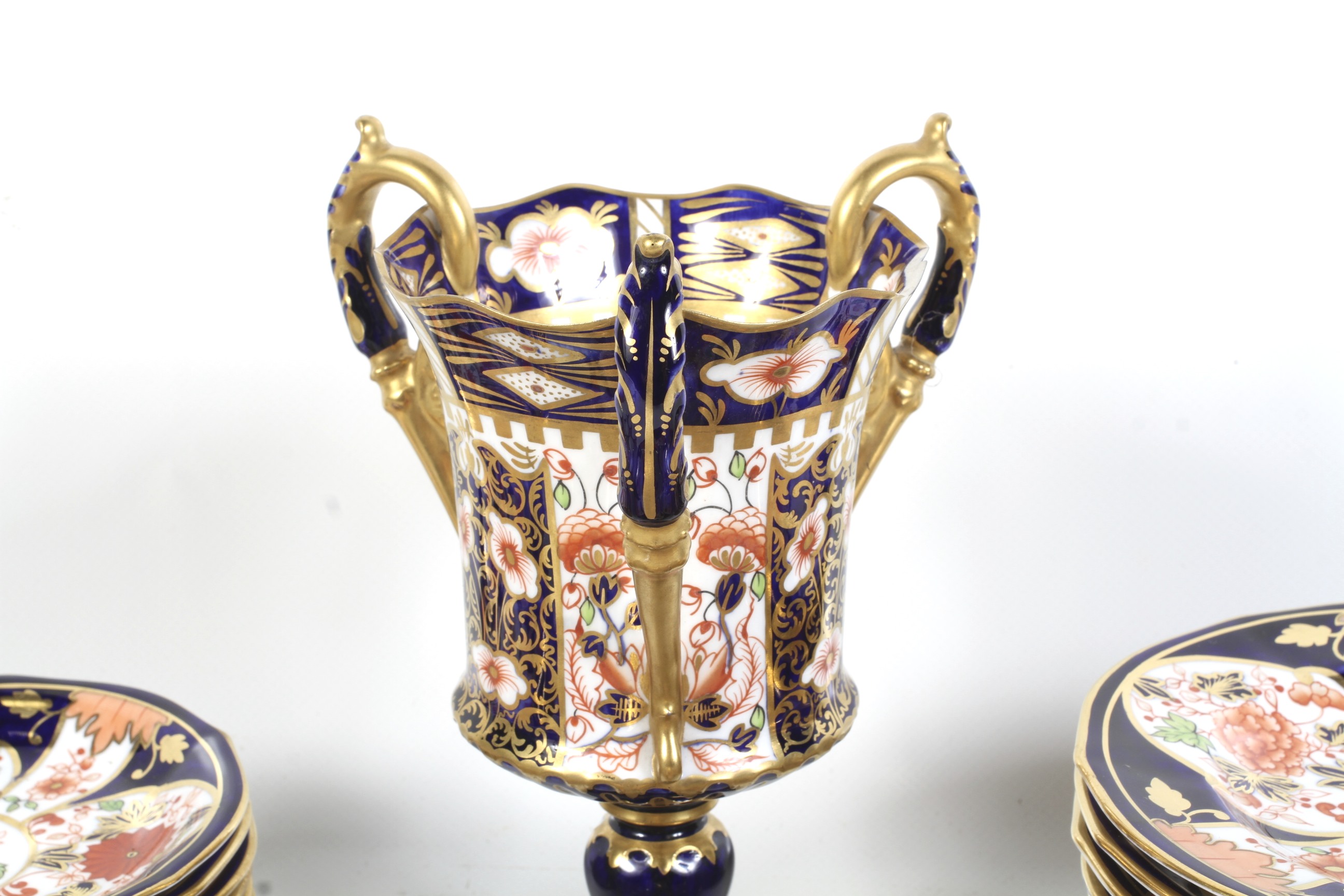 A large 20th century Crown Derby tea service. - Image 3 of 3