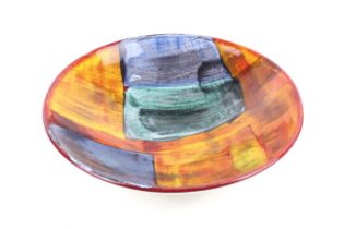 A modern Poole Pottery living glaze bowl. Diameter 33.