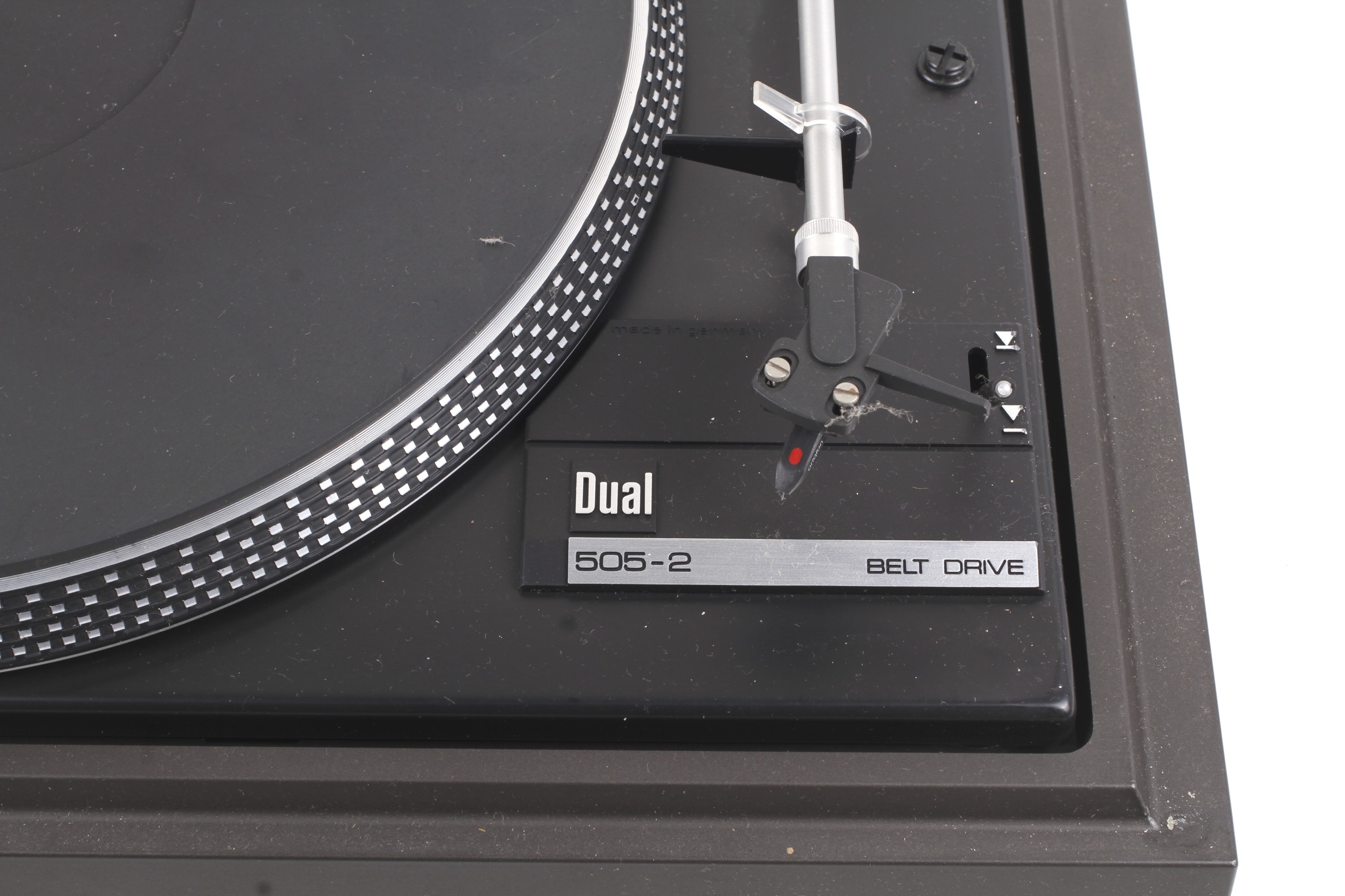 A vintage Dual CS 505-2 record deck turn table. With an Ortofon 10 cartridge and plastic dust cover. - Image 2 of 2