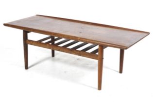 A Danish 1960s Grete Jalk for Glostrup Mobelfabrik rectangular coffee table.