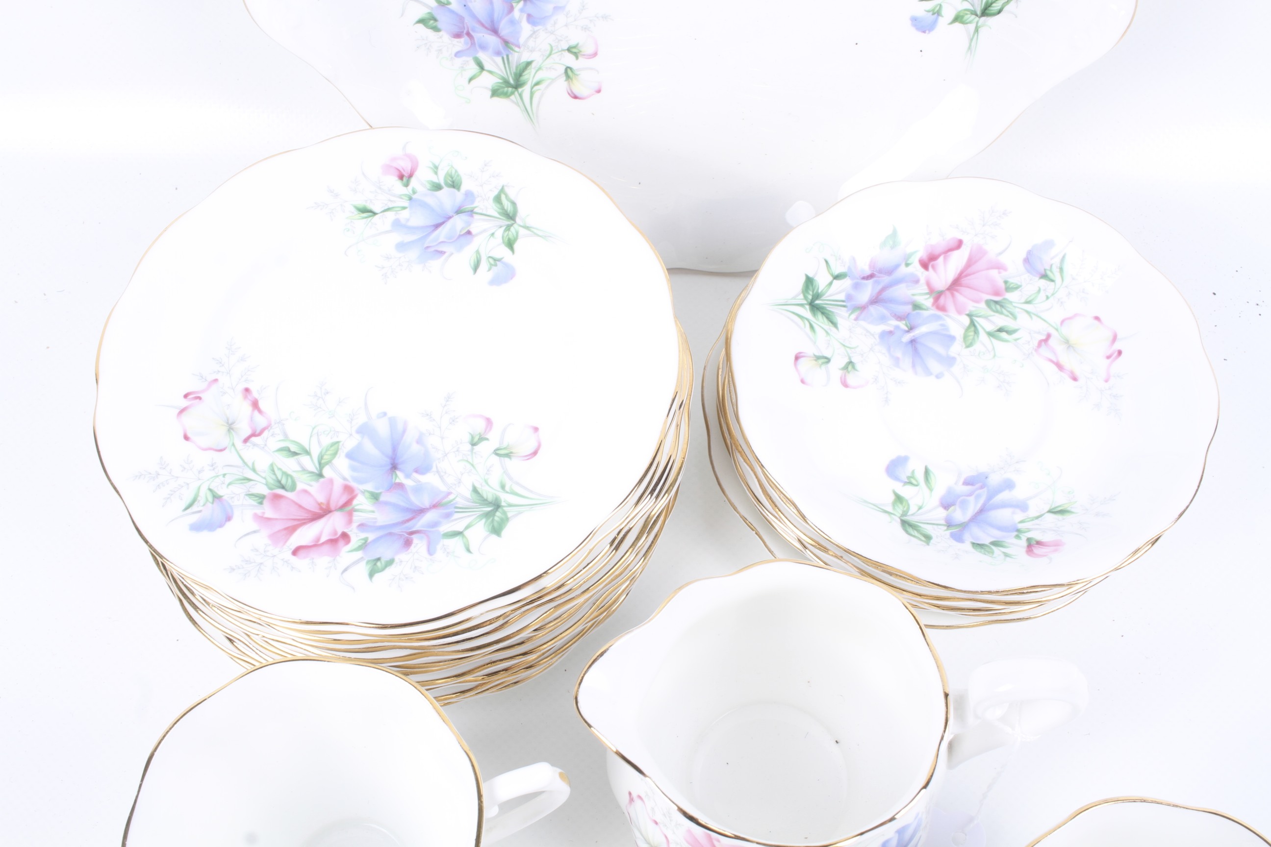 Royal Albert Friendship Sweet Pea pattern tea service. - Image 2 of 3