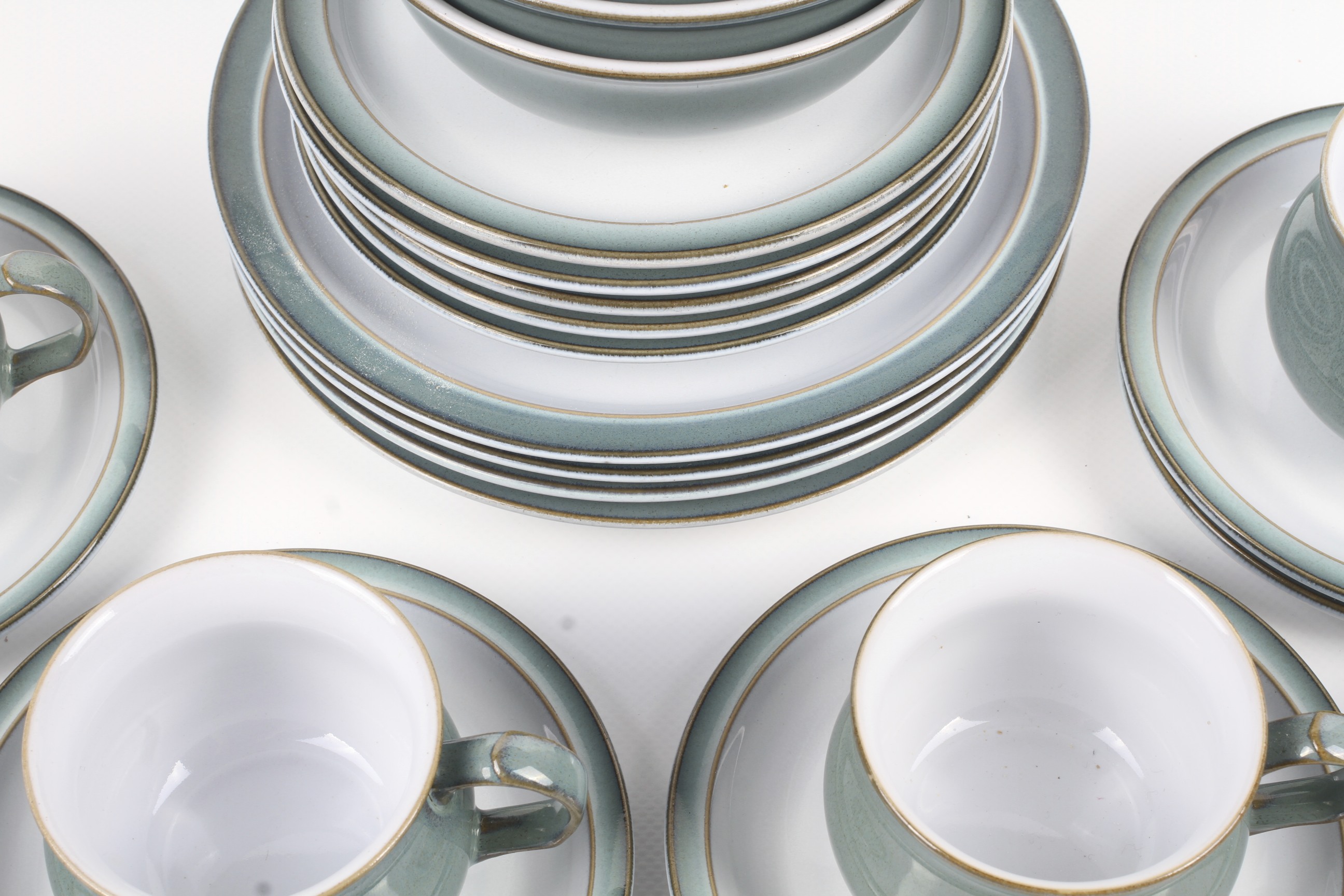 A group of late 20th century Denby Regency Green two tone tea and dinner service. - Image 2 of 3
