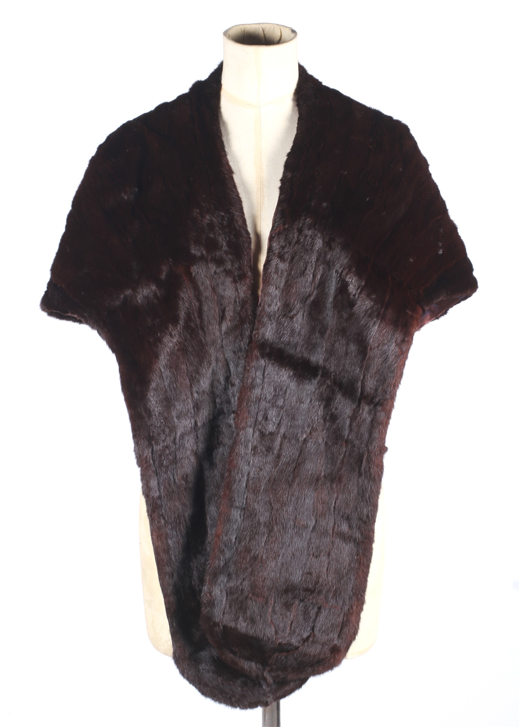 A vintage mink scarf and stole.