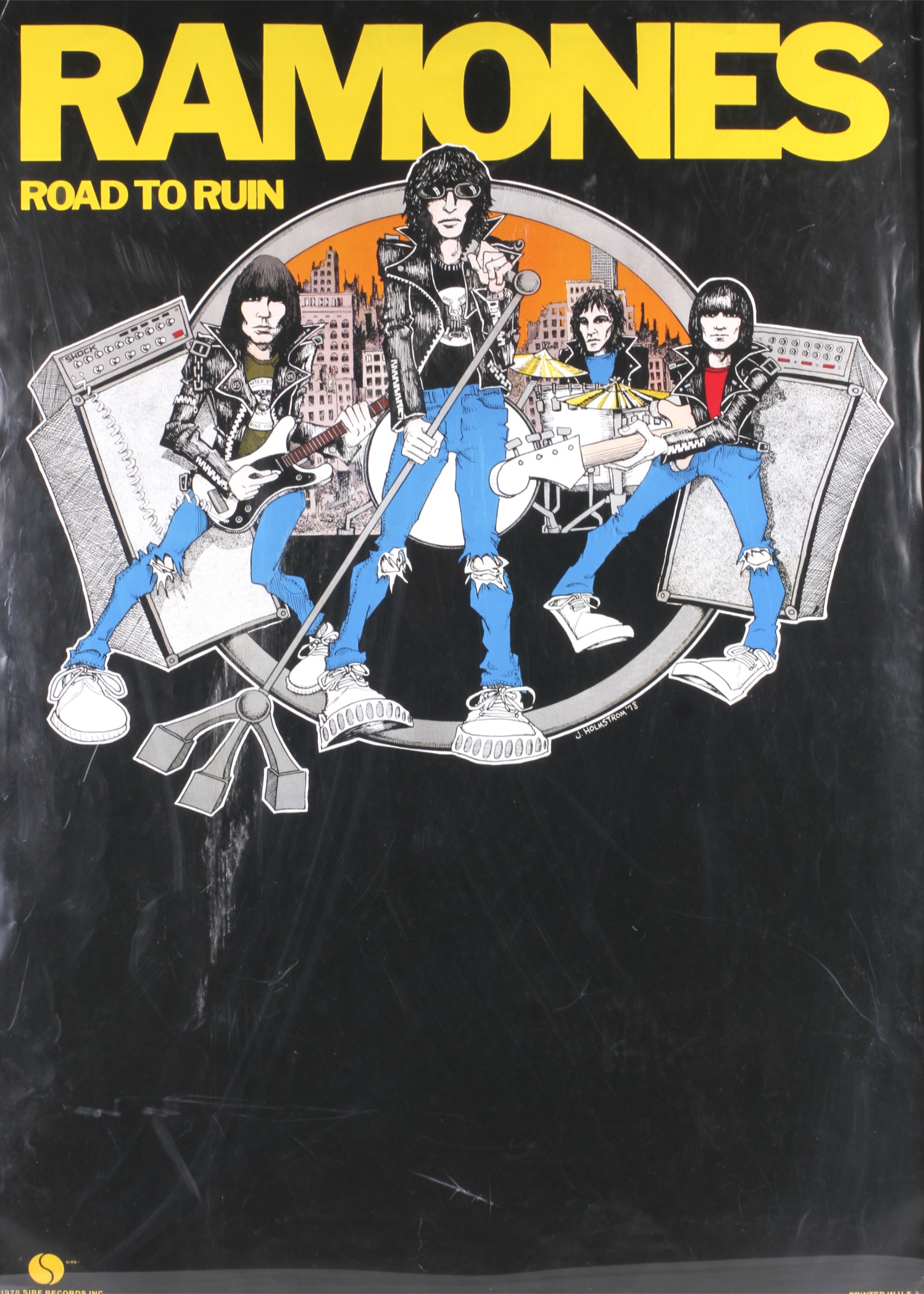 A vintage Ramones poster.