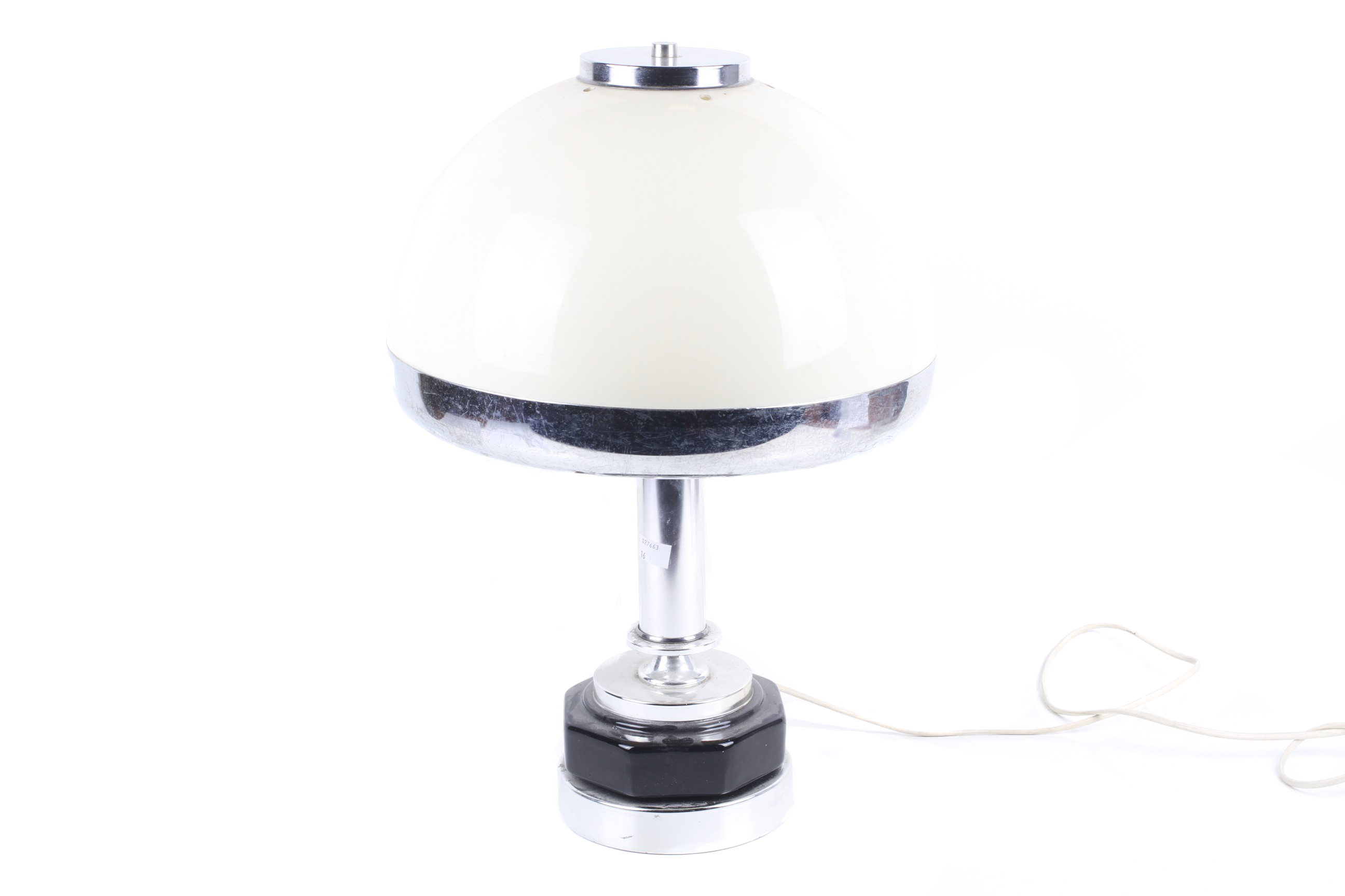 A mid-century table lamp.