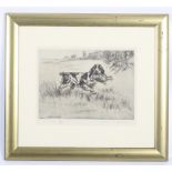 After Henry Wilkinson (1921-2011), etching.