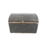 A vintage dome topped travelling trunk.