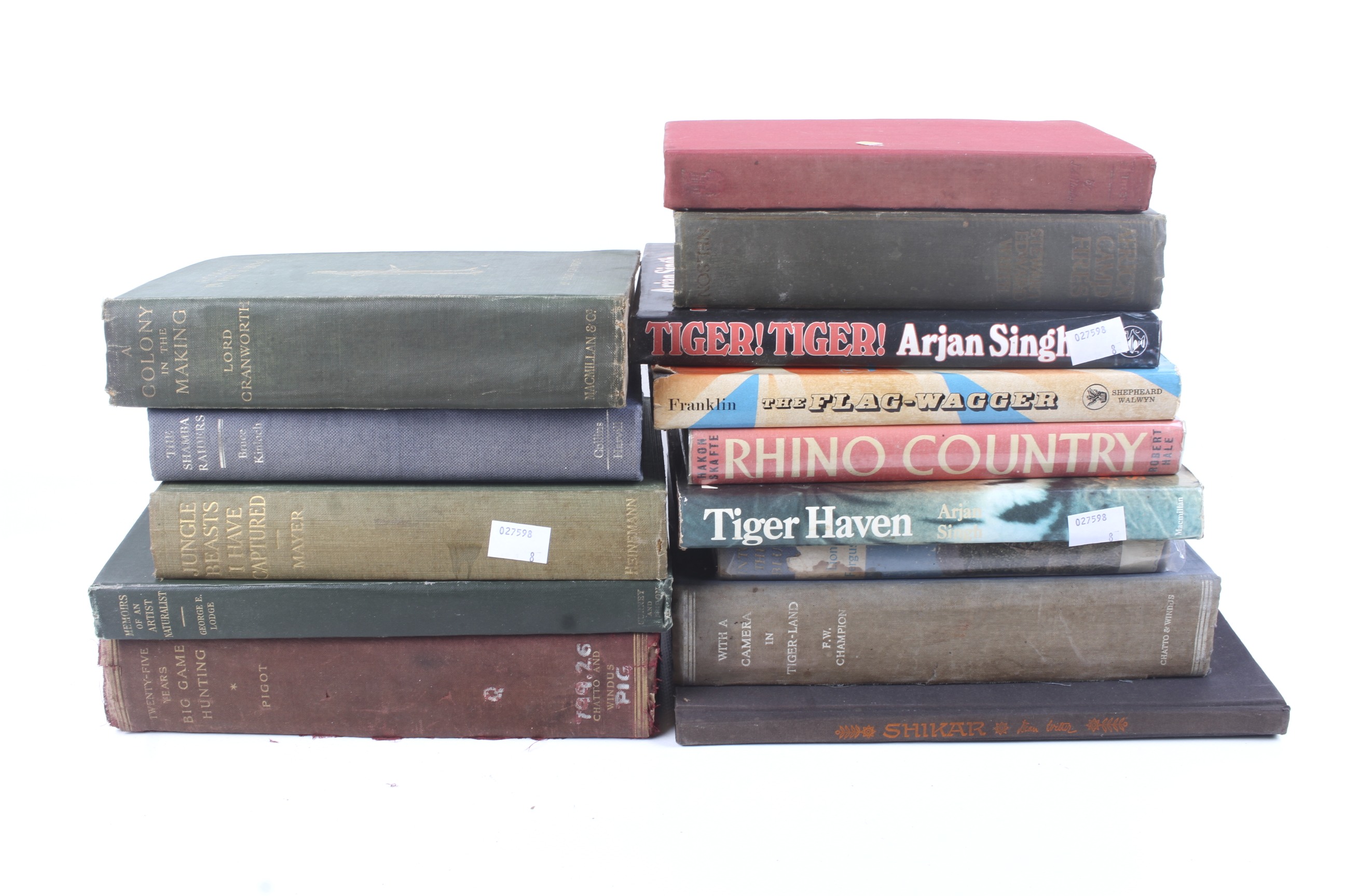 A collection of assorted vintage books on African Game.