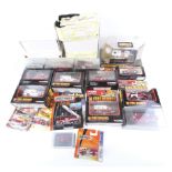 Collection of assorted die cast model fire engines and Ambulances.