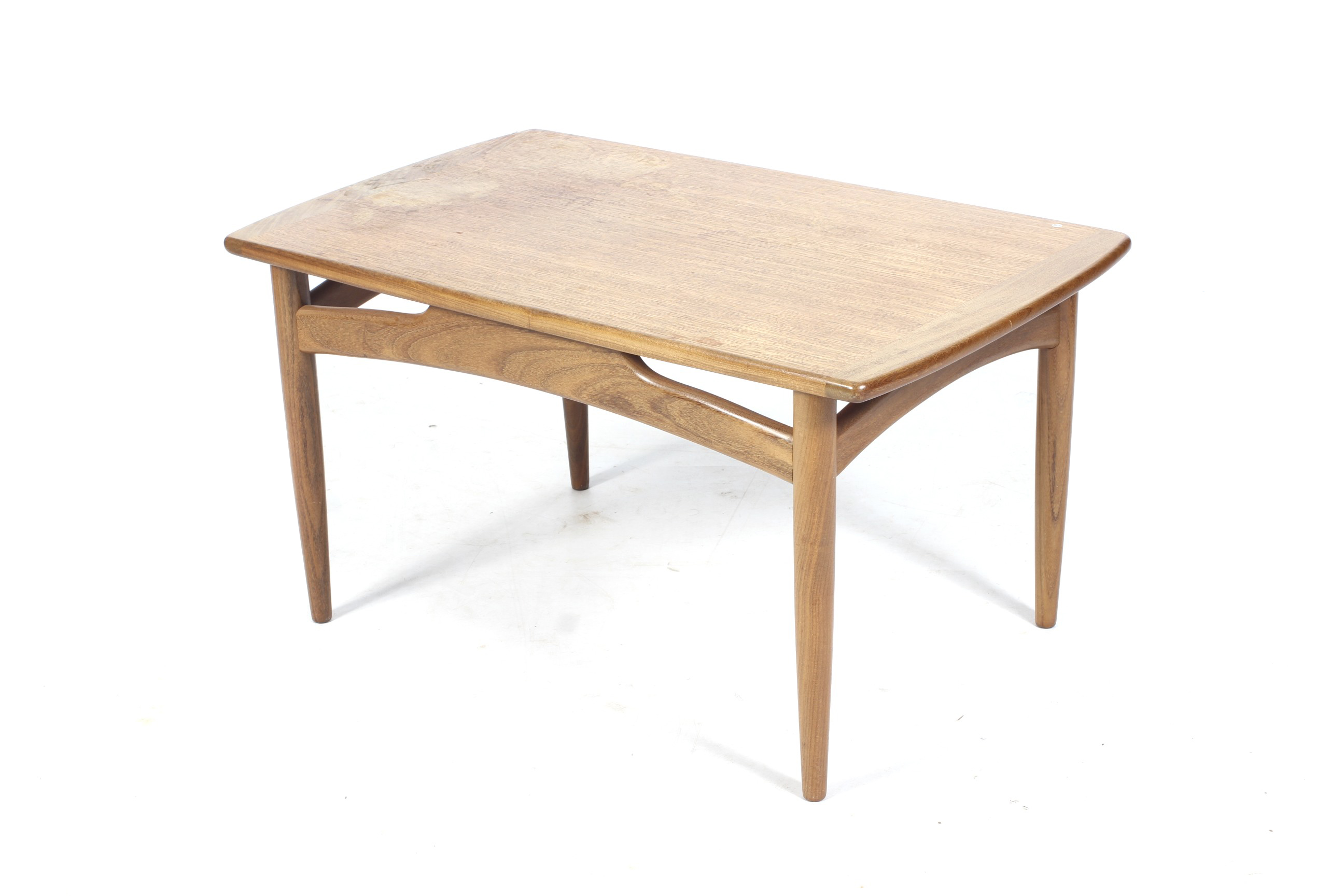 A 1960s period G-Plan Fresco teak coffee table. By designer Donald Gomme, red label on underside.