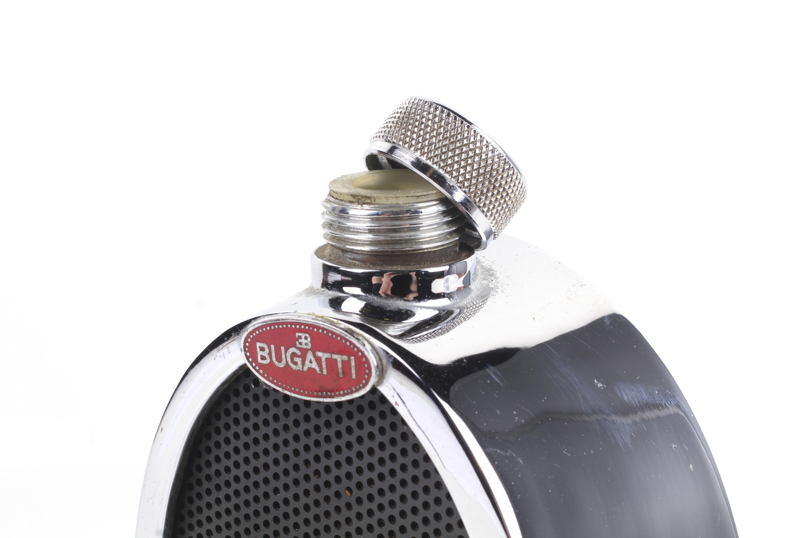 A Ruddspeed Ltd car radiator decanter 'Bugatti'. - Image 2 of 3