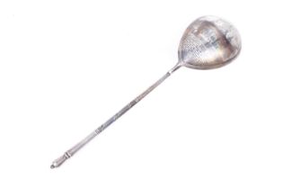 An early 20th century Russian niello spoon.