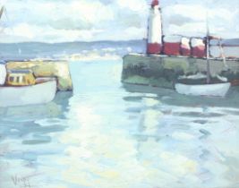 Bob Vigg (1932-2001), Newlyn School, oil on board.