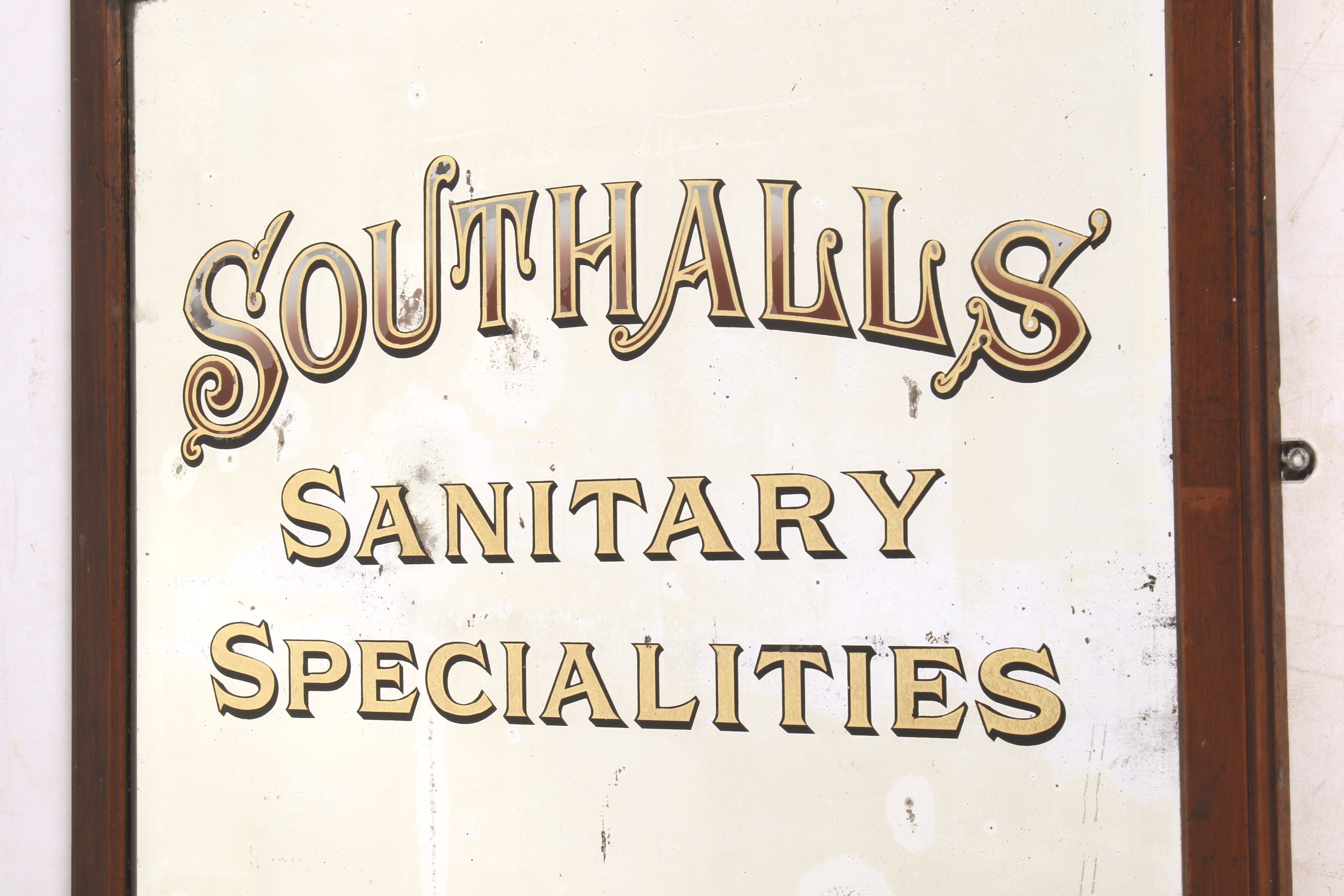 A vintage Southalls advertising mirror. - Image 2 of 2