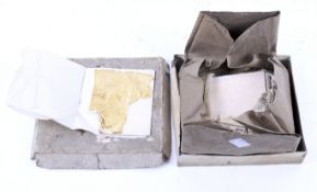 Seventeen unused gold leaf sheets. Contained in booklets. Books measuring 10cm x 10cm.