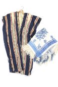 A gentleman's North African / Middle Eastern style robe and a table cloth.